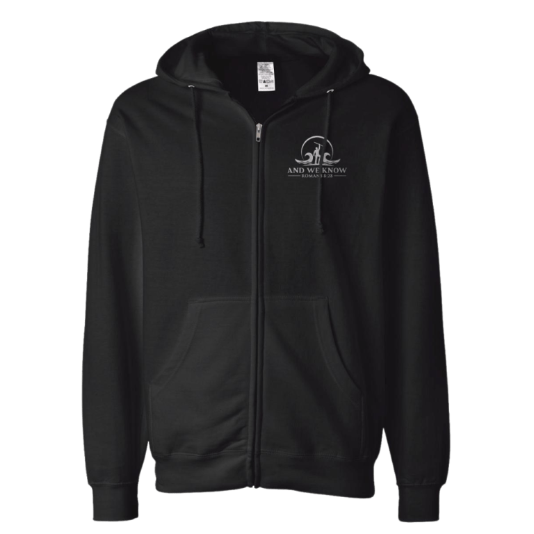 Zip Up Hoodie w/ Silver Logo (Available in Multiple Colors) AWK Merch