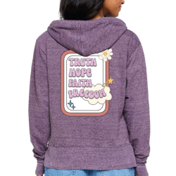 Women's Truth Hope Faith Freedom Vintage Wash Hoodie
