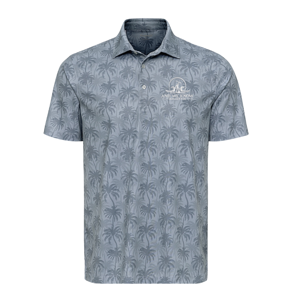Palm Print Polo (Available in 2 Colors) - Image 2