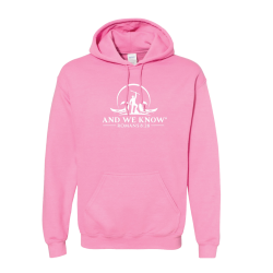 Hoodie with White AWK Logo (Available in Multiple Colors) - S, Azalea