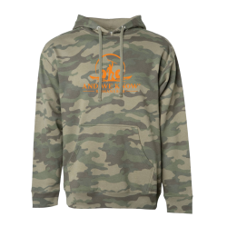 Camo Hoodie with Orange AWK Logo