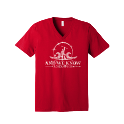 And We Know Rhinestone V-neck T-shirt (Available in Multiple Colors)