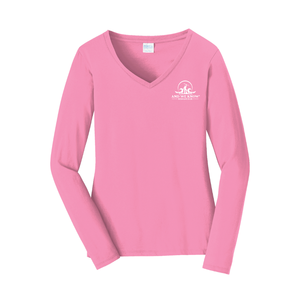 Women's Long Sleeve V-Neck (Available in Multiple Colors)